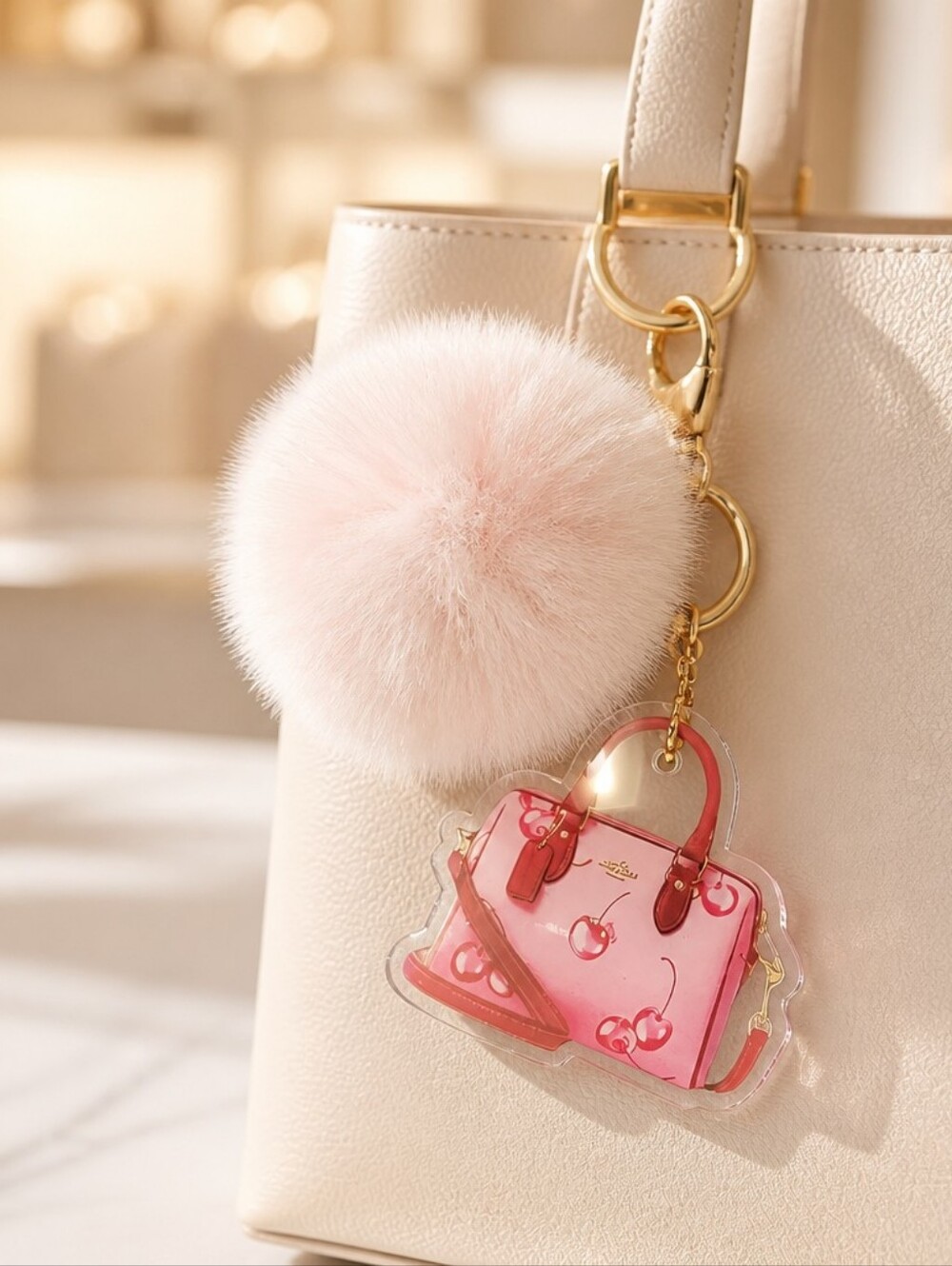 Handcrafted Bag Charm Pom